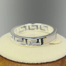 Sterling Silver Greek Mother of Pearl Band Ring