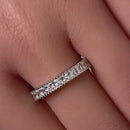 Sterling Silver CZ Eternity Band Ring