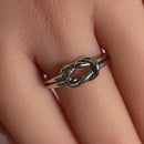 Sterling Silver Reef Knot Ring