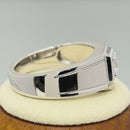 Sterling Silver Men's CZ Ring