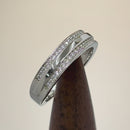 Sterling Silver Half Eternity Clear CZ Ring
