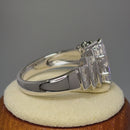 Sterling Silver Marquise Engagement Clear CZ Ring