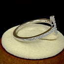 Sterling Silver Cross Clear CZ Ring