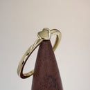 Solid 14K Gold Simple Heart Ring