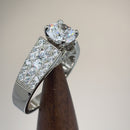 Sterling Silver Elegant Engagement CZ Ring