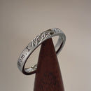 Sterling Silver "Mom,  I love you with all my heart" Ring