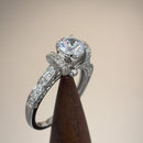 Sterling Silver Lavish Round Cut Clear CZ Ring