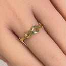 Solid 14K Yellow Gold Infinity Promise Ring