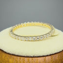 Solid 14K Yellow Gold Round Eternity 0.70 ct. Diamond Band