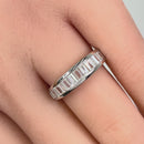Sterling Silver Baguette Channel CZ Ring