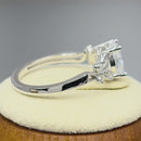 Sterling Silver Double Butterfly Clear Center Stone CZ Ring