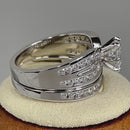 Sterling Silver Elegant Engagement Set CZ Ring