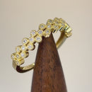 Solid 14K Yellow Gold Cluster Bubble 0.23 ct. Diamond Ring