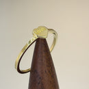 Solid 14K Yellow Gold Love Heart Ring