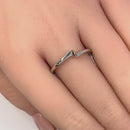 Sterling Silver Small Wave Ring