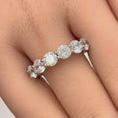 Sterling Silver Eternity Round CZ Ring
