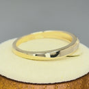 Solid 14K Yellow Gold Small CZ Band Ring
