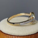Solid 14K Gold CZ Infinity Ring