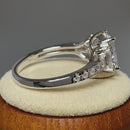 Sterling Silver 3 Stone CZ Engagement Ring