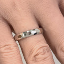 Sterling Silver 4MM Hammered Band Ring