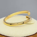 Solid 14K Yellow Gold Crossover Ring