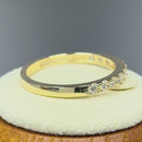 Solid 14K Yellow Gold Classic Single Row 0.45 ct. Diamond Ring
