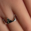 Sterling Silver Crown Ring