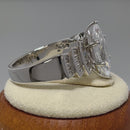 Sterling Silver Royal Marquise Cut Engagement CZ Ring