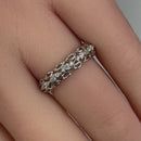 Sterling Silver Elysian Round Cut Clear CZ Ring