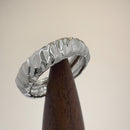 Sterling Silver Abstract Facet Ring