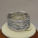 Sterling Silver Thick Woven Basket Ring