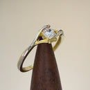 Solid 14K Yellow Gold CZ Ring
