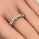 Sterling Silver Cluster Eternity CZ Ring