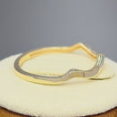 Solid 14K Yellow Gold Wave Ring