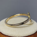 Solid 14K Yellow Gold Cross Ring