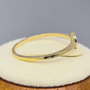 Solid 14K Yellow Gold Love Heart Ring