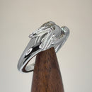 Sterling Silver Rabbit Black CZ Ring