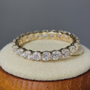 Solid 14K Yellow Gold 3.0mm CZ Band Ring