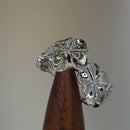 Sterling Silver Triple Plumeria Ring