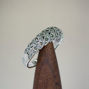 Sterling Silver Marquise Leaves Marcasite Ring