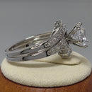 Sterling Silver 2 Carat CZ Engagement Ring