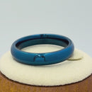 Stainless Steel 4mm Blue High Polish Band Ring