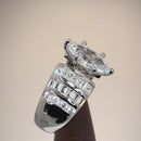 Sterling Silver Diverse Marquise CZ Ring