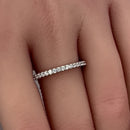 Sterling Silver Stackable Eternity CZ Ring