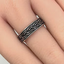 Sterling Silver Braid Pattern Band