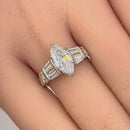 Sterling Silver Marquise Clear CZ Ring