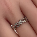 Sterling Silver Vines Band Ring