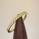 Solid 14K Yellow Gold Bead Ring