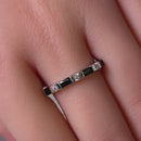 Sterling Silver Black CZ Eternity Ring