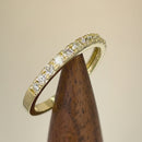 Solid 14K Yellow Gold Classic Single Row 0.45 ct. Diamond Ring